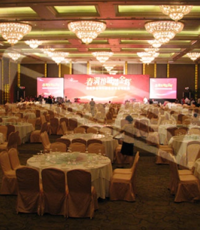 Sound reinforcement system at Fuzhou Shangri-La Hotel’s Appreciation Party